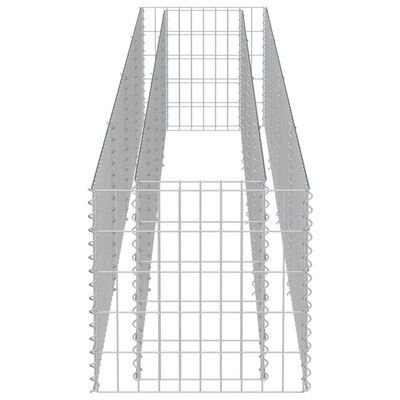 vidaXL gabioon-taimelava, tsingitud teras, 360 x 50 x 50 cm
