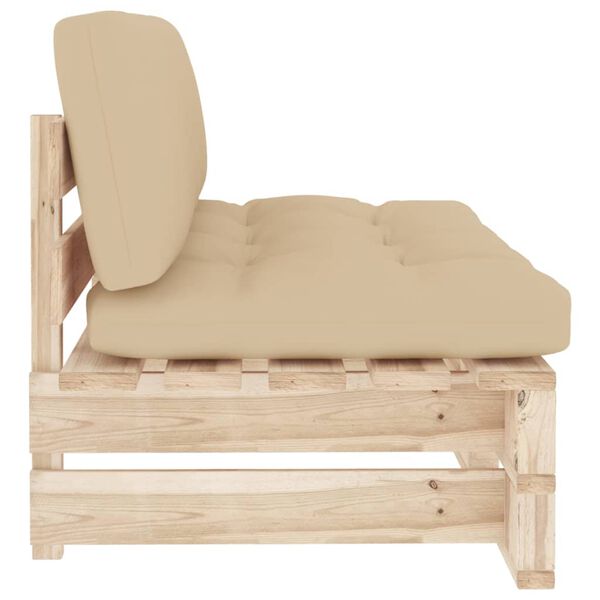 vidaXL kaubaalusest keskmine diivan, immutatud m&auml;nnipuit