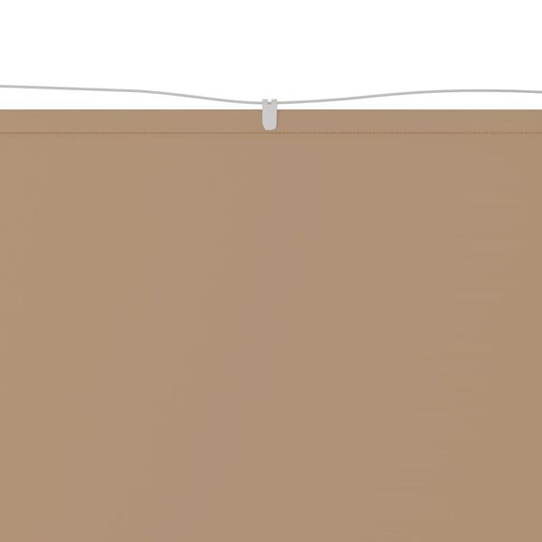 vidaXL vertikaalne varikatus, pruunikas, 100 x 1200 cm, Oxfordi kangas