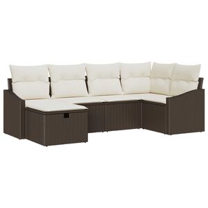 vidaXL Diivanikomplekt padjaga 6 pcs pol&uuml;rotang