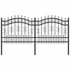 vidaXL aiapiire KAMPEN odaotsaga, must, 240 x 100 cm, teras