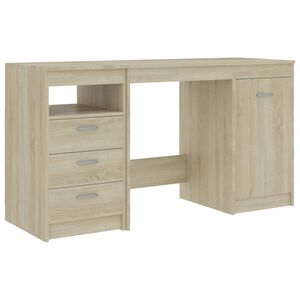 vidaXL kirjutuslaud Sonoma tamm 140x50x76 cm tehispuit