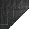 vidaXL umbrohumatt, must, 2 x 200 m, PP
