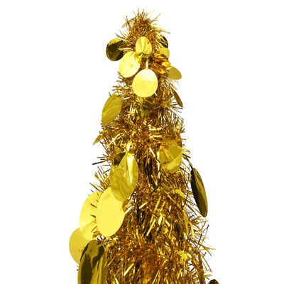 vidaXL pop-up kunstkuusk, kuldne 150 cm PET