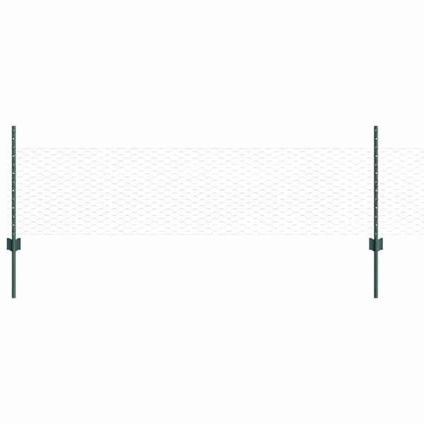 vidaXL Aed koos postiga Roheline 0,5 x 10 m Terased ja PVC