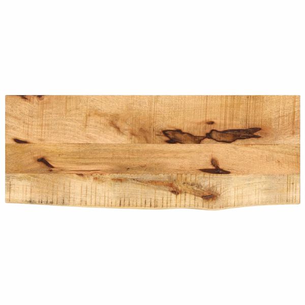 vidaXL lauaplaat, 90x30x2,5 cm, naturaalsete servadega, mangopuit