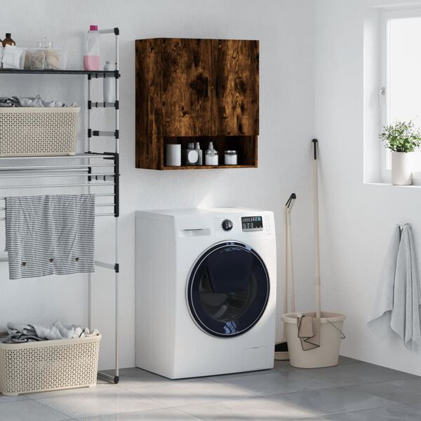 vidaXL seinakapp, suitsutatud tamm, 60 x 31 x 70 cm, tehispuit