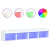 vidaXL LED-tuledega telerikapid 2 tk, valge, 80 x 30 x 30 cm