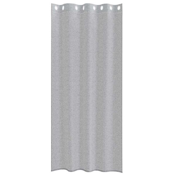 vidaXL Voile Kardin kardinatega 2 pcs Tumehall 260 x 140 cm Pol&uuml;ester