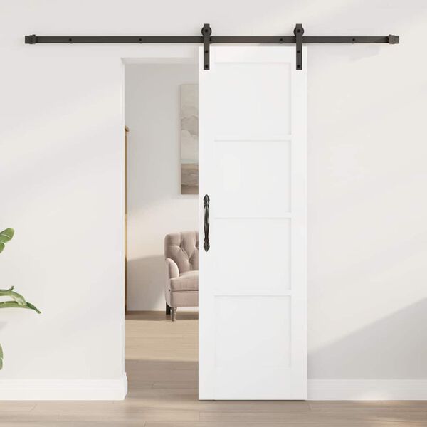 vidaXL Libisev uks Valge 61 x 198,5 cm Tahke m&auml;nd