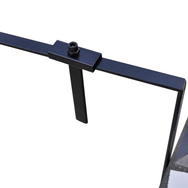 vidaXL rippuv r&otilde;dulaud, must ja valge, mosaiik