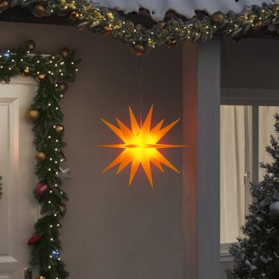vidaXL jõulutuli LED-valgustusega, kokkupandav, kollane, 43 cm