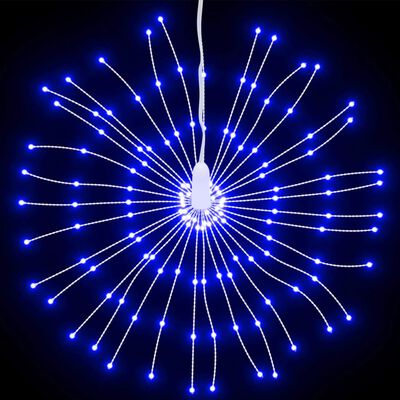 vidaXL jõulutuli 140 cm, LEDid, 2 tk, sinine, 17 cm