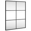 vidaXL seinapeegel, must, 50 x 60 cm, ristk&uuml;likukujuline, raud