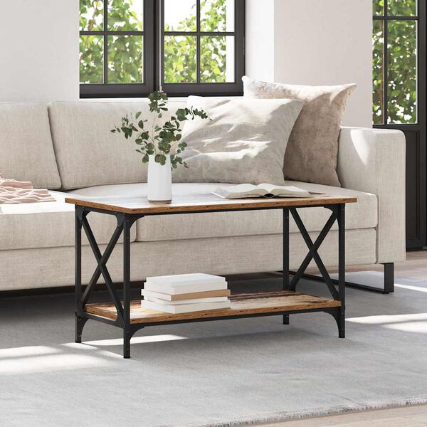 vidaXL Kohvilaud Vana puit 80 x 45 x 45.5 cm Tehispuit