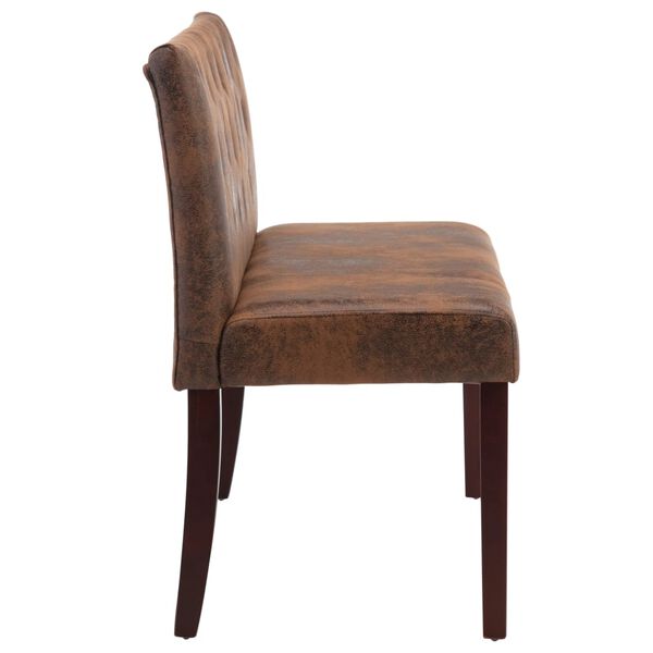 vidaXL pink 120 cm, pruun, kunstseemisnahk