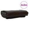 vidaXL Tarpaulin 650g / m&sup2; Pruun 2 x 3 m L&otilde;uend PVC kattega