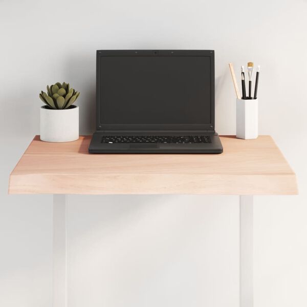 vidaXL lauaplaat, 60 x 60 x (2-4) cm, t&auml;ispuit, naturaalsed servad