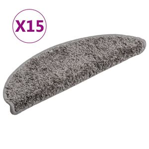 vidaXL trepimatid 15 tk 56 x 17 x 3 cm hallid poolringikujulised