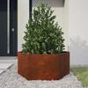 vidaXL jalgadega taimekast, rooste, 30x30x30 cm, Corten teras