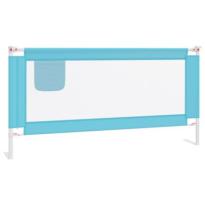 vidaXL voodipiire väikelapse voodile, sinine, 180 x 25 cm, kangas
