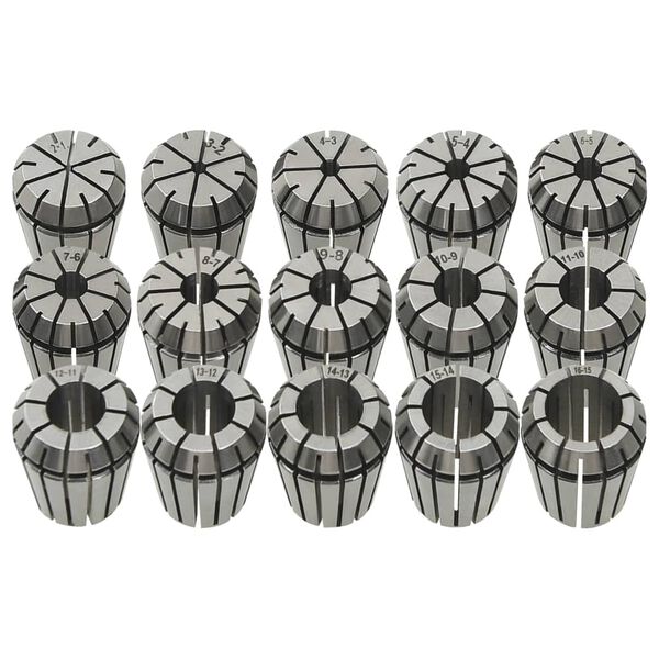 vidaXL ER25 tsangid 15 tk treimist&ouml;&ouml;riistade komplekt