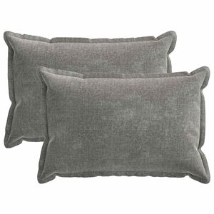 vidaXL Diivanipadi 2 pcs HOUTEN Tumehall 30 x 50 cm &Scaron;en&uuml;&uuml;lfabric