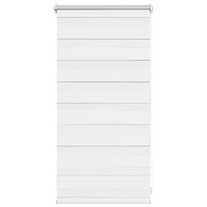 vidaXL Sebraruloo 40,9 x 100 cm kangast, laius 36,7 cm, valge
