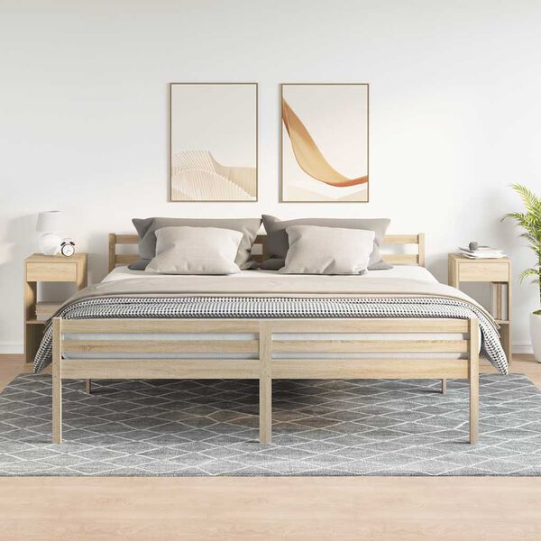 vidaXL sahtliga &ouml;&ouml;kapid 2 tk, Sonoma tamm, 35x34x66,5 cm