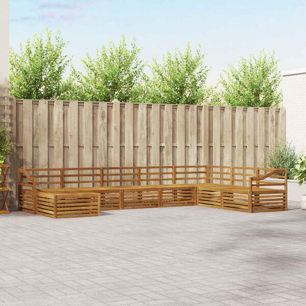 vidaXL Diivanikomplektid 8 pcs Neutraalne Tugev akatsiapuu