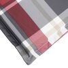 vidaXL p&auml;evitustooli padi, punased ruudud, 200x60x3 cm, oxford kangas