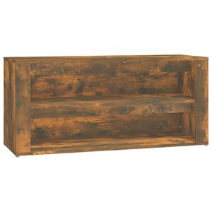 vidaXL kingakapp, suitsutatud tamm, 100x35x45 cm, tehispuit