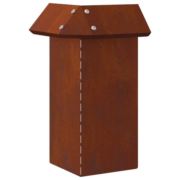 vidaXL &Uuml;kssarviku aed Rooste 13,5 x 13,5 x 25 cm terase t&uuml;&uuml;p