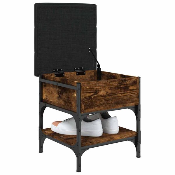 vidaXL jalatsipink, suitsutatud tamm, 42 x 42 x 45 cm, tehispuit