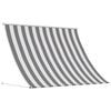 vidaXL Varikatus Anthracite ja valge 400 x 150 cm