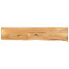 vidaXL lauaplaat, naturaalse servaga, 180 x 40 x 3,8 cm, mangopuit