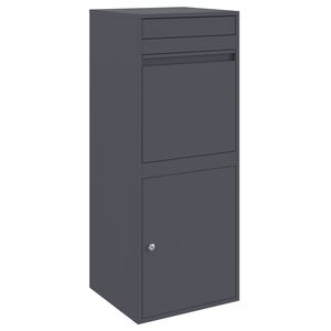 vidaXL Pakiautomaat ladustamisega Antratsiit 41 x 38 x 103 cm Teras
