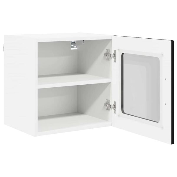 vidaXL Köögikapp riiuliga uksega 2 pcs Must 40 x 31 x 40 cm Tehispuit