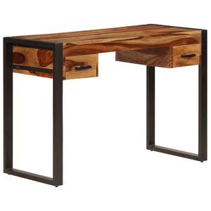 vidaXL 2 sahtliga kirjutuslaud, 110 x 50 x 77 cm akaatsiapuu