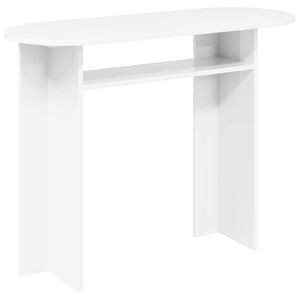 vidaXL Konsoollaud ladustamisega Valge 100 x 39,5 x 75 cm Tehispuit