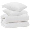 vidaXL Tek padjadega padjaga 3 pcs Valge Mikrofiiber