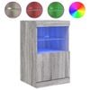 vidaXL puhvetkapp LED-tuledega, hall Sonoma tamm, 41 x 37 x 67 cm