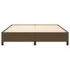 vidaXL voodiraam ilma madratsita, tumepruun, 160x200 cm, kangas