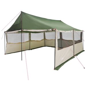 vidaXL Peretelk Roheline 450 x 400 x 265 cm Pol&uuml;ester ja teras