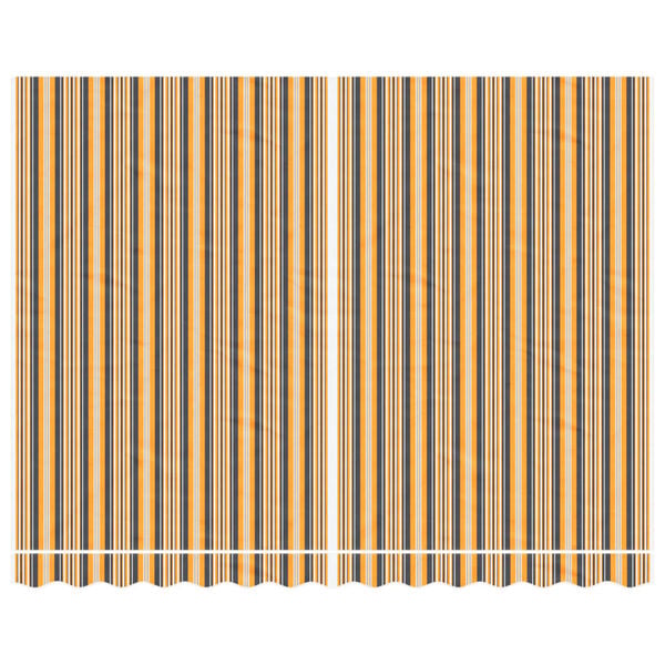 vidaXL varikatuse asenduskangas, mitmevärviline, triibuline, 3,5x2,5 m