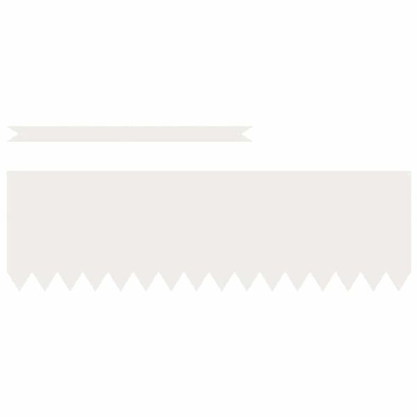 vidaXL Murupiire 10 pcs Valge 100 x 0.05 x 20 cm K&uuml;lmvaltsitud teras