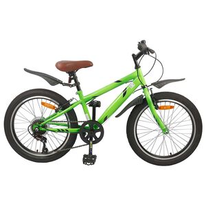 vidaXL Laste Bike 20 Tolli 6-Speed vanuses 6-11 aastat Roheline