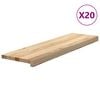 vidaXL trepiastmed 20 tk, 90x30x2 cm, t&ouml;&ouml;tlemata tammepuit