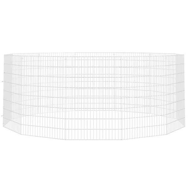 vidaXL loomade aedik 12 paneeli 54x80 cm tsingitud raud