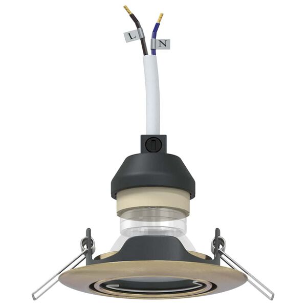 vidaXL Spotivalgus 24 pcs Messing 9 x 9 x 2.5 cm Metall